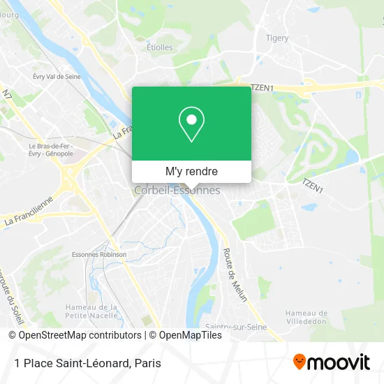 1 Place Saint-Léonard plan