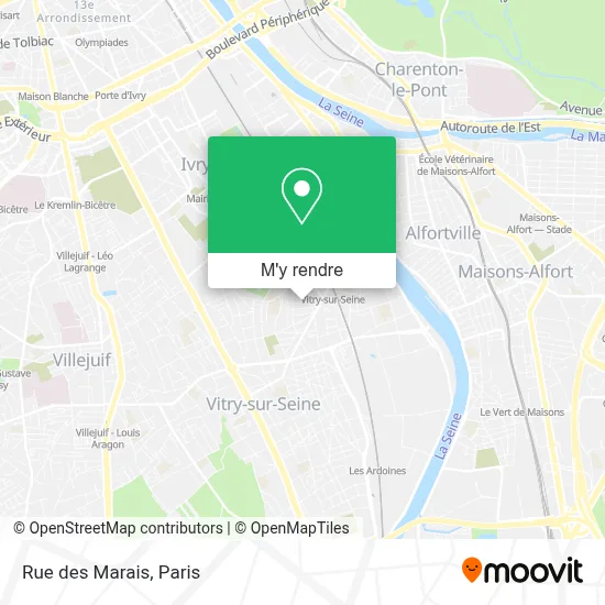 Rue des Marais plan