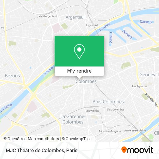 MJC Théâtre de Colombes plan