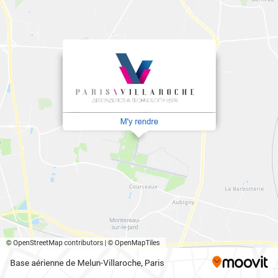 Base aérienne de Melun-Villaroche plan