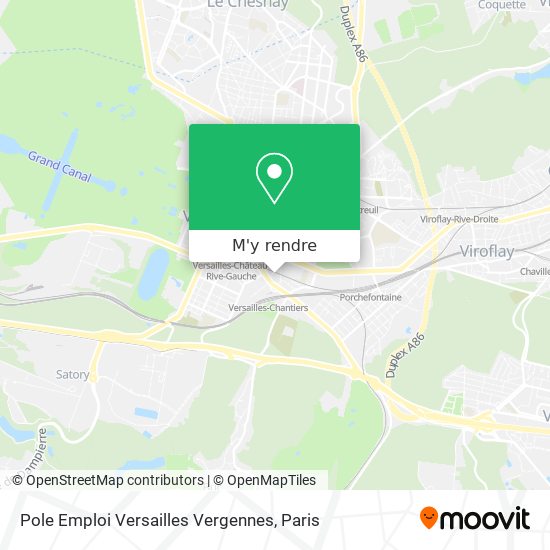 Pole Emploi Versailles Vergennes plan