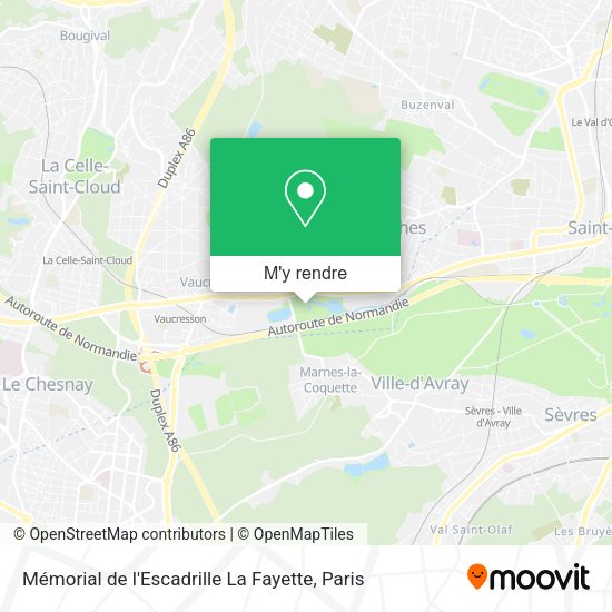 Mémorial de l'Escadrille La Fayette plan
