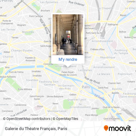 Galerie du Théatre Français plan