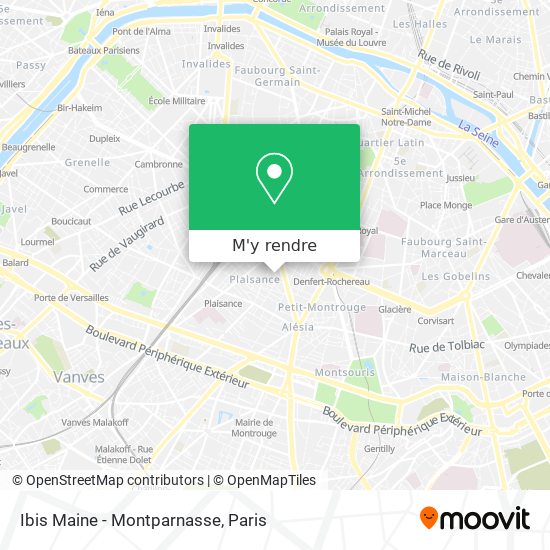 Ibis Maine - Montparnasse plan