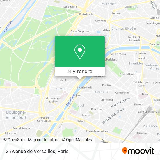 2 Avenue de Versailles plan