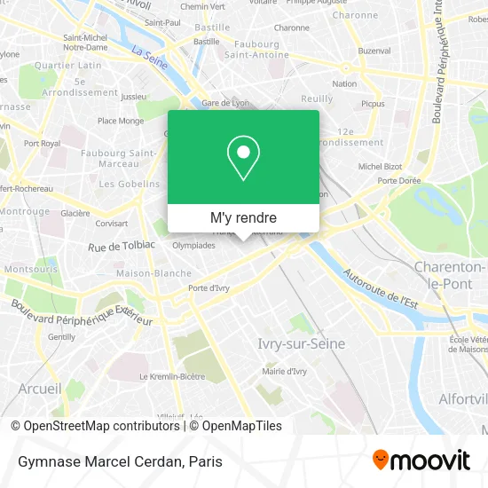 Gymnase Marcel Cerdan plan