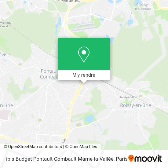 ibis Budget Pontault-Combault Marne-la-Vallée plan