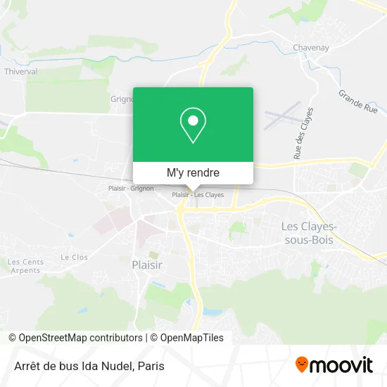 Arrêt de bus Ida Nudel plan