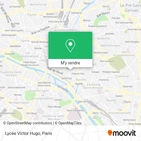 Lycée Victor Hugo plan