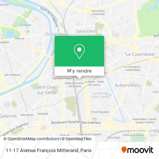 11-17 Avenue François Mitterand plan
