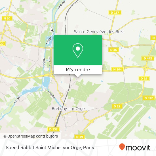 Speed Rabbit Saint Michel sur Orge plan