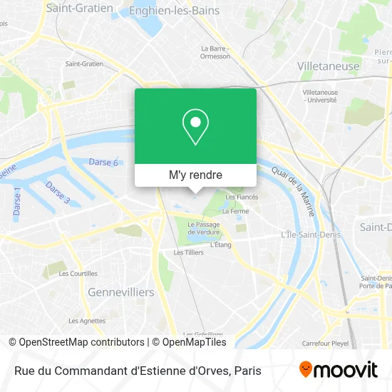 Rue du Commandant d'Estienne d'Orves plan