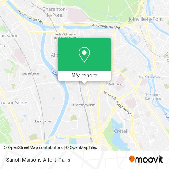 Sanofi Maisons Alfort plan