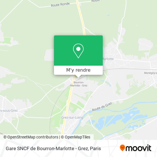 Gare SNCF de Bourron-Marlotte - Grez plan