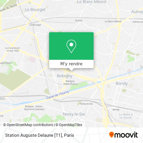 Station Auguste Delaune [T1] plan