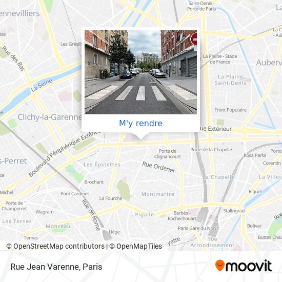 Rue Jean Varenne plan