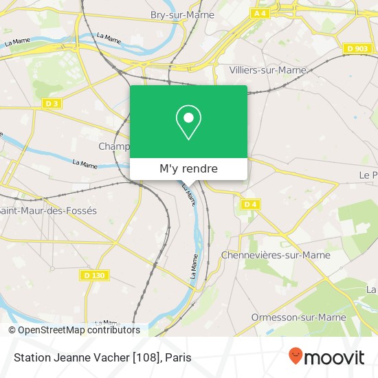 Station Jeanne Vacher [108] plan