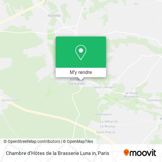 Chambre d'Hôtes de la Brasserie Luna in plan