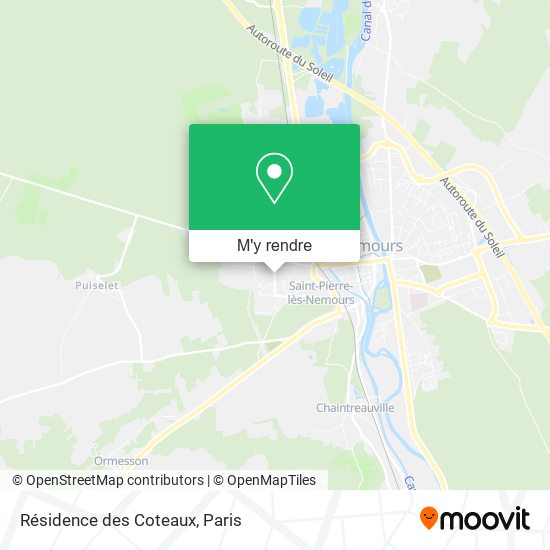 Résidence des Coteaux plan