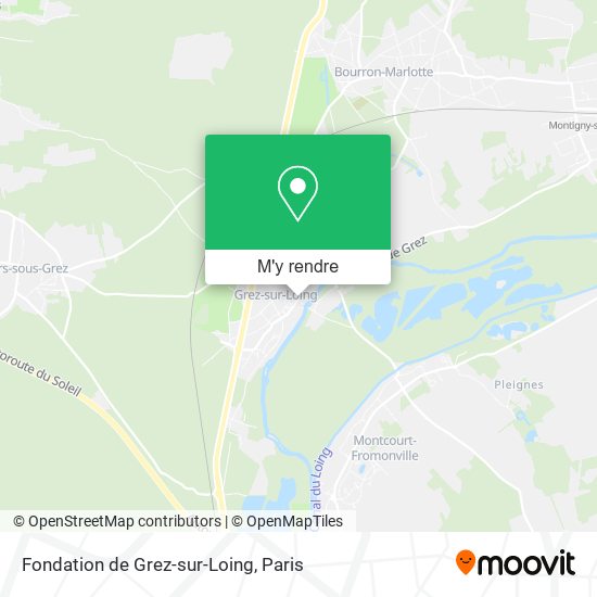 Fondation de Grez-sur-Loing plan