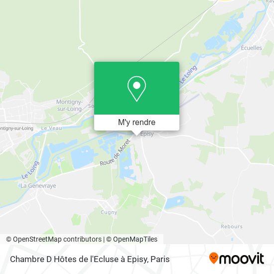Chambre D Hôtes de l'Ecluse à Episy plan