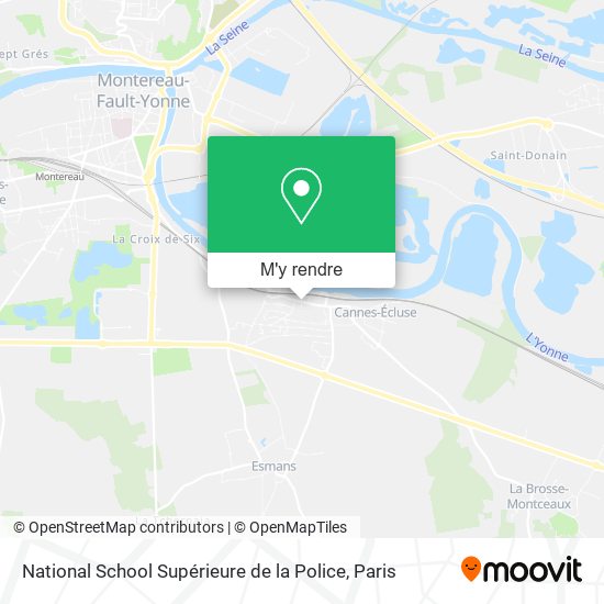 National School Supérieure de la Police plan