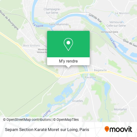 Sepam Section Karaté Moret sur Loing plan