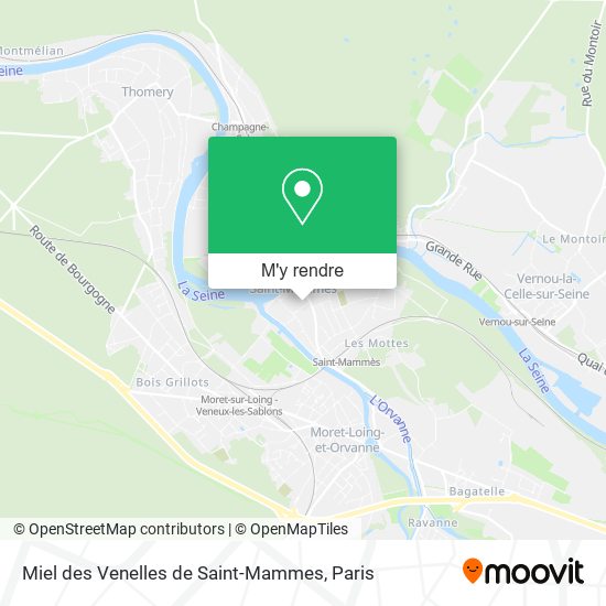 Miel des Venelles de Saint-Mammes plan