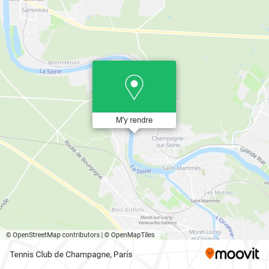 Tennis Club de Champagne plan