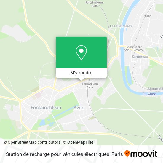 Station de recharge pour véhicules électriques plan