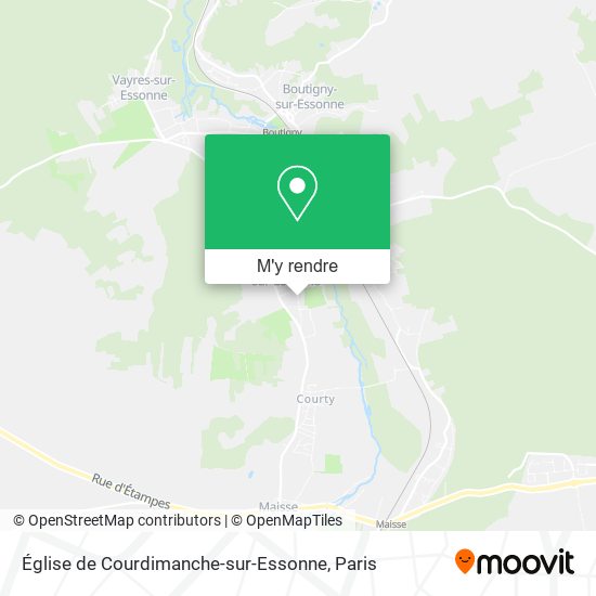 Église de Courdimanche-sur-Essonne plan