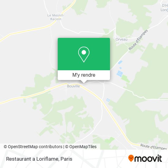 Restaurant a Loriflame plan