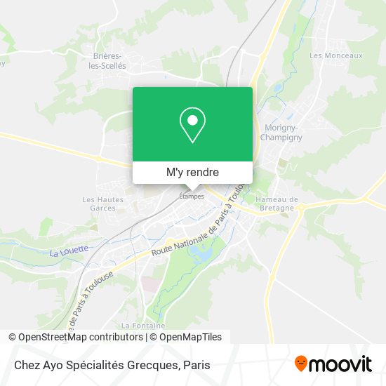 Chez Ayo Spécialités Grecques plan