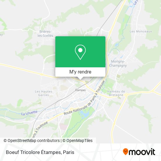 Boeuf Tricolore Étampes plan