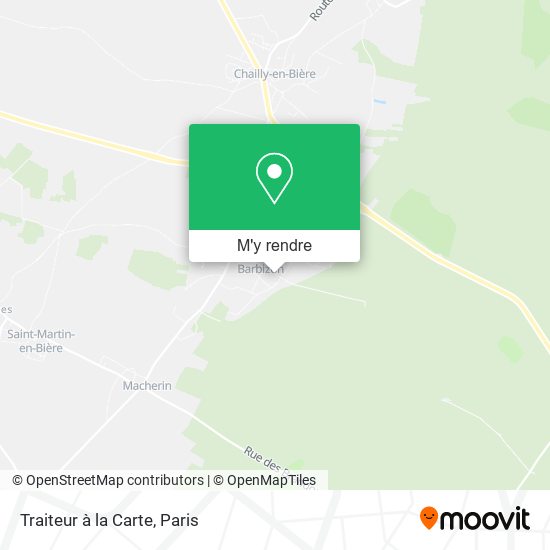 Traiteur à la Carte plan