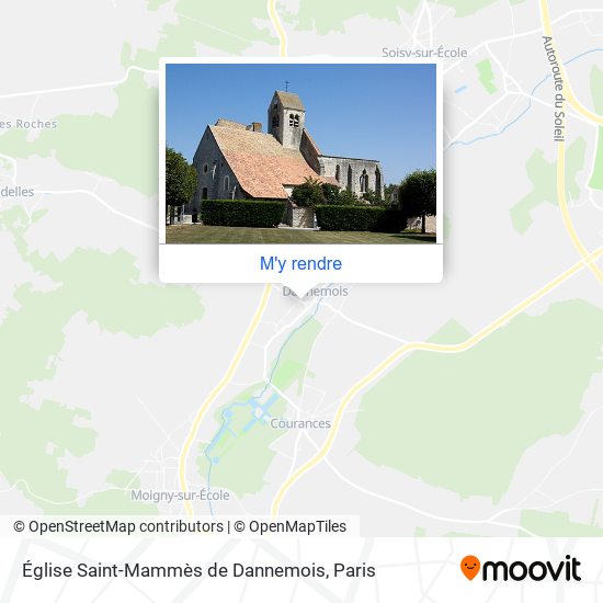 Église Saint-Mammès de Dannemois plan