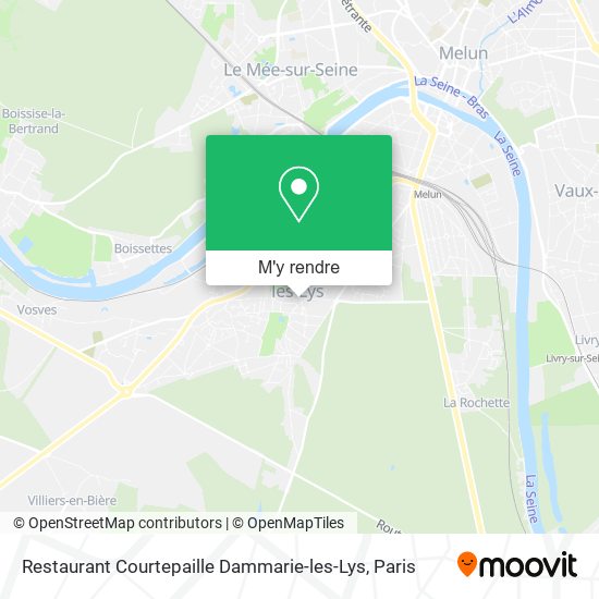 Restaurant Courtepaille Dammarie-les-Lys plan