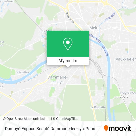 Damoyé-Espace Beauté Dammarie-les-Lys plan