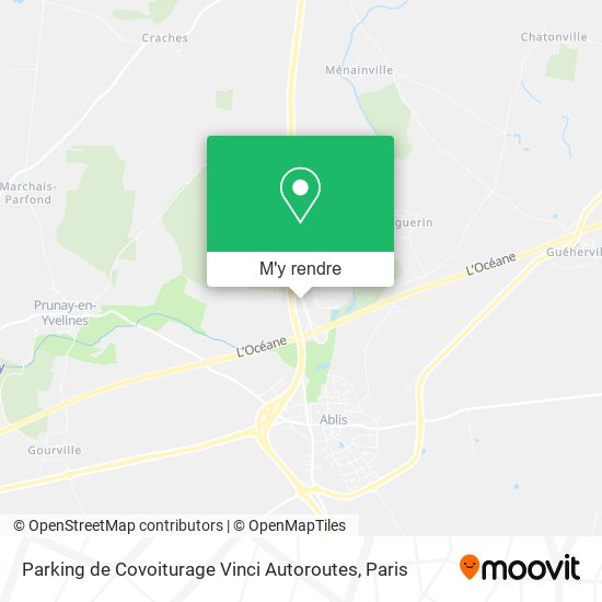 Parking de Covoiturage Vinci Autoroutes plan