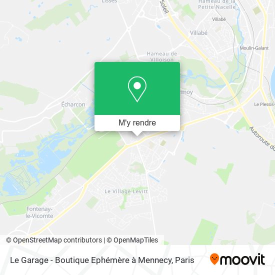 Le Garage - Boutique Ephémère à Mennecy plan
