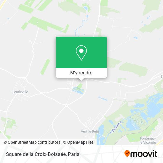 Square de la Croix-Boissée plan