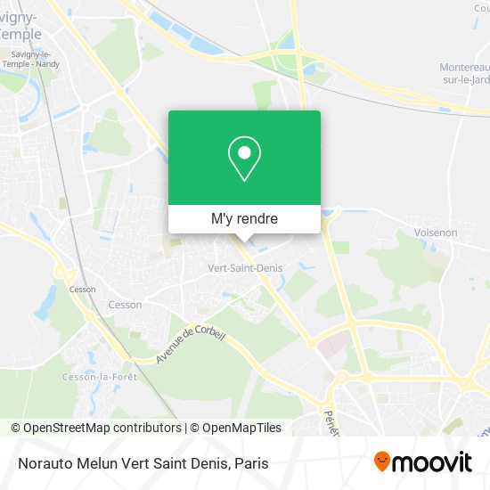 Norauto Melun Vert Saint Denis plan