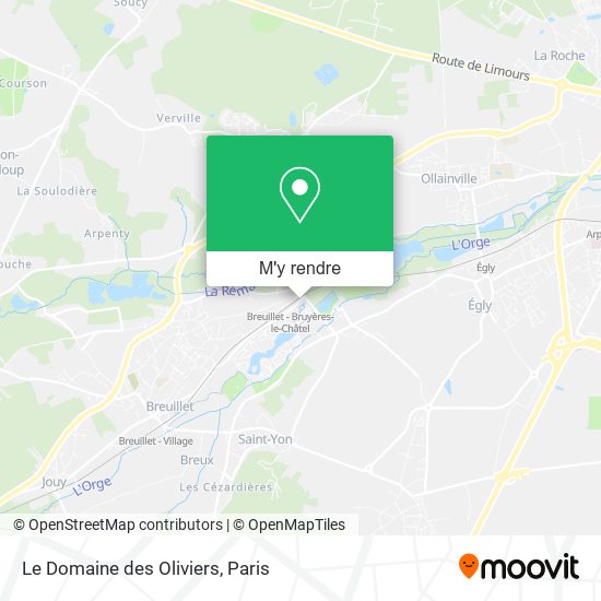 Le Domaine des Oliviers plan