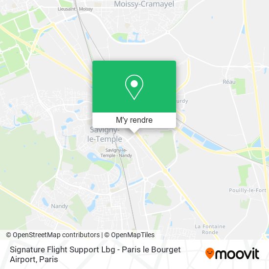 Signature Flight Support Lbg - Paris le Bourget Airport plan