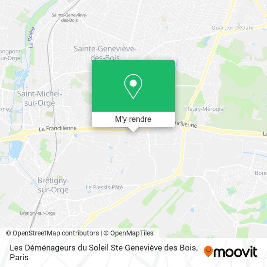 Les Déménageurs du Soleil Ste Geneviève des Bois plan