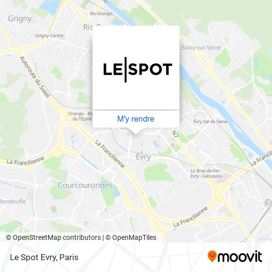 Le Spot Evry plan