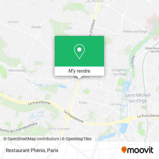 Restaurant Phénix plan
