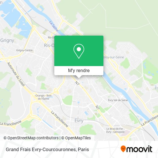 Grand Frais Evry-Courcouronnes plan