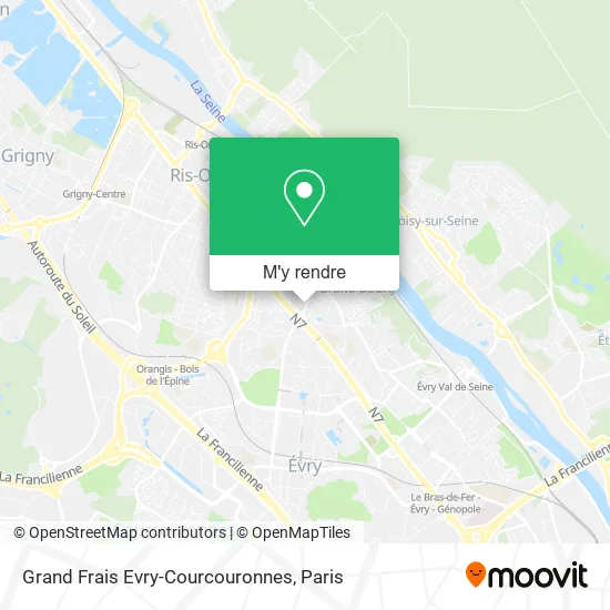 Grand Frais Evry-Courcouronnes plan