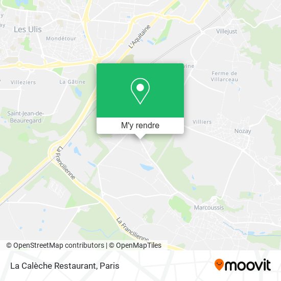 La Calèche Restaurant plan